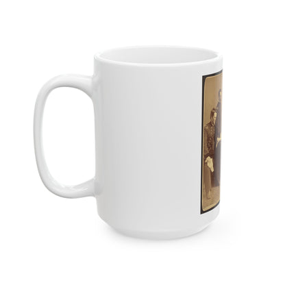 Sheridan And His Generals (U.S. Civil War) White Coffee Mug