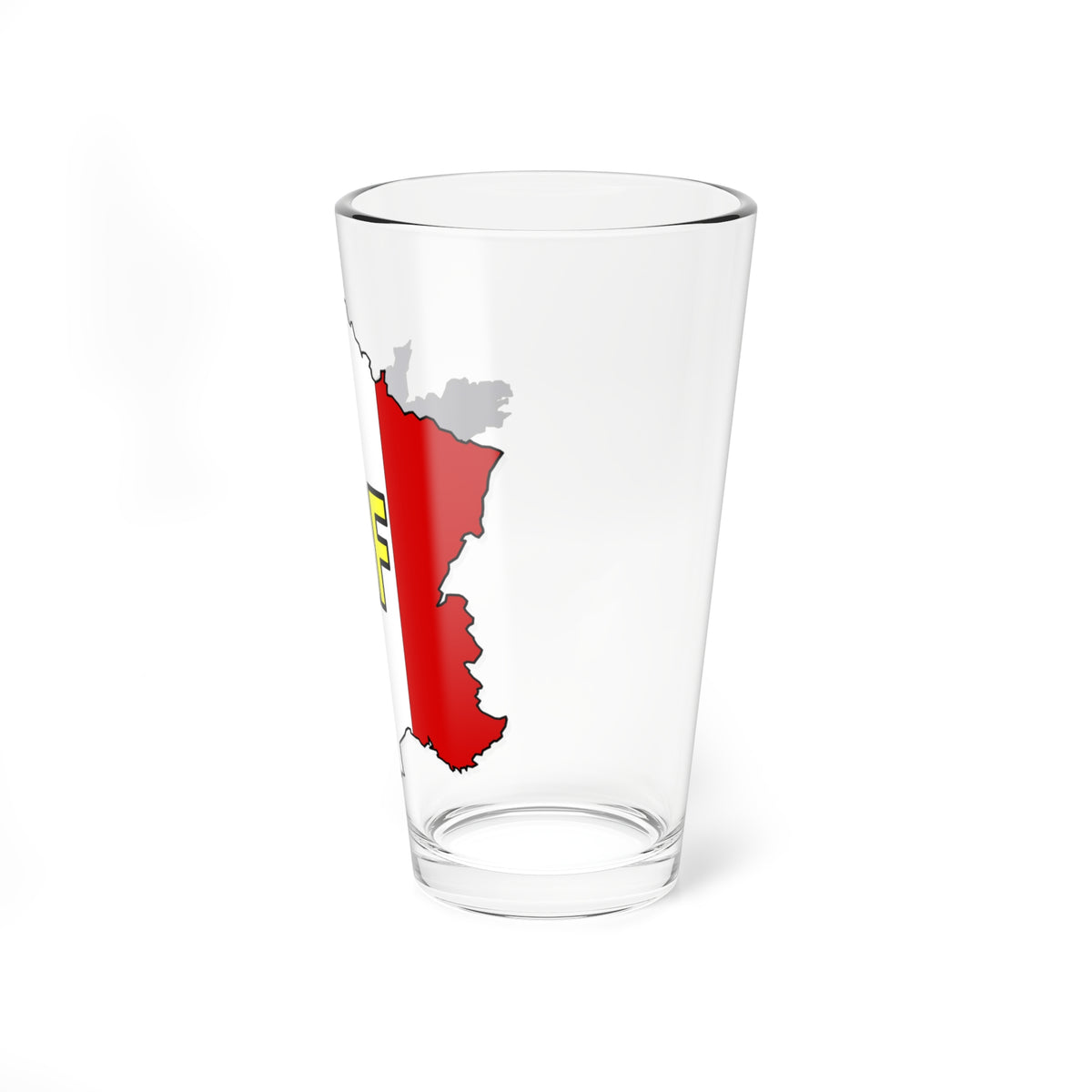 CARTE DRAPEAU FRANCE (France) Pint Glass 16oz