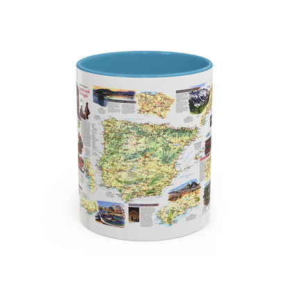 Spain and Portugal - A Traveller's Map (1998) (Map) Accent Coffee Mug
