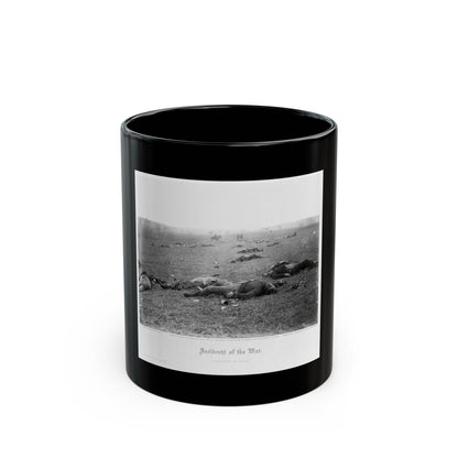 Incidents Of The War. A Harvest Of Death, Gettysburg, July, 1863 (U.S. Civil War) Black Coffee Mug