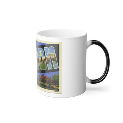 Greetings from Sharon PA (Greeting Postcards) Color Changing Mug 11oz