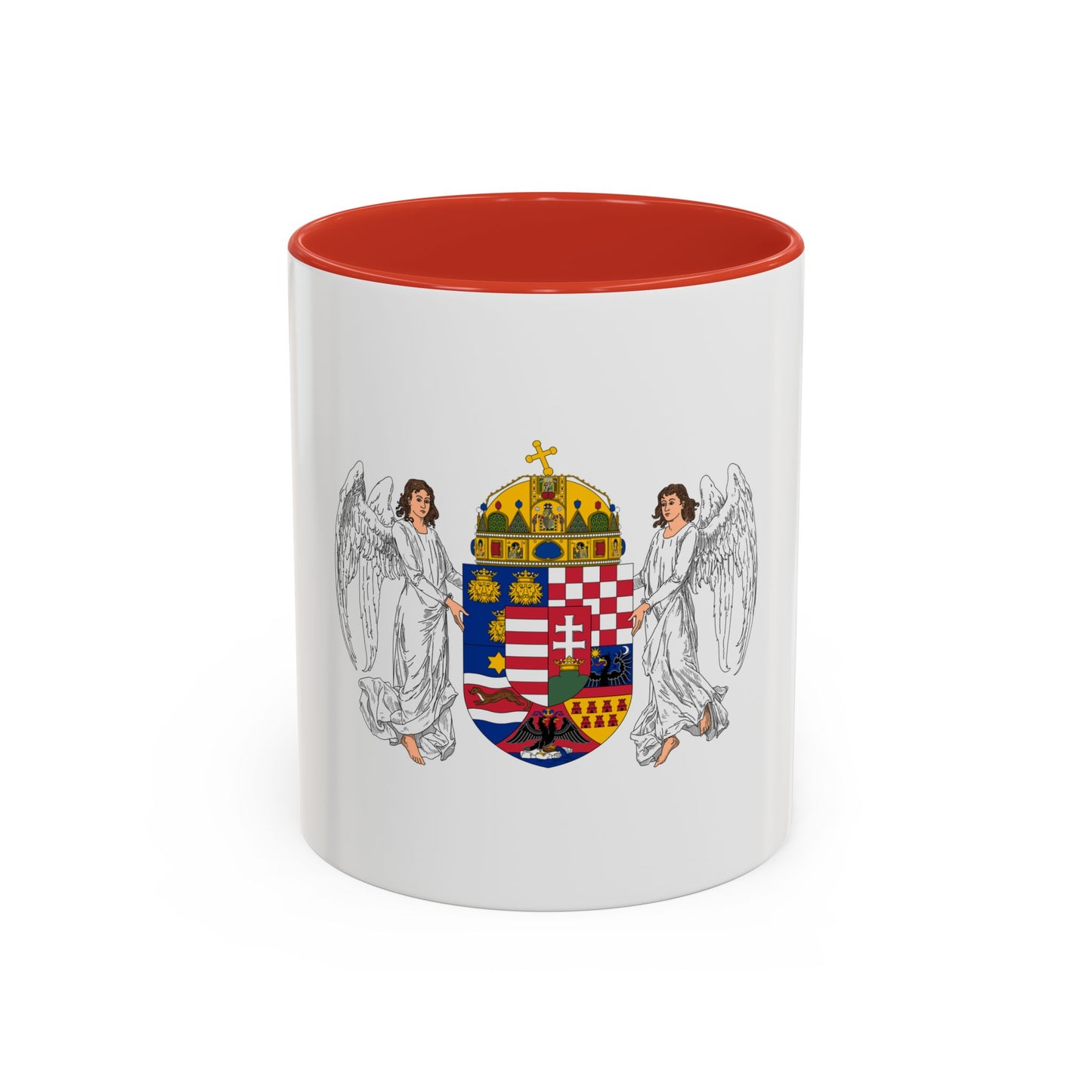 Coat of arms of the Lands of the Holy Hungarian Crown (1896-1915) - Accent Coffee Mug