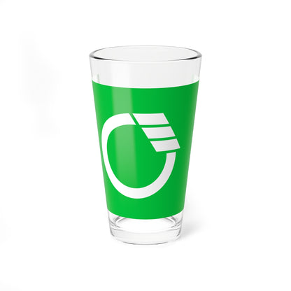 Flag of Minowa Nagano normal (Japan) Pint Glass 16oz