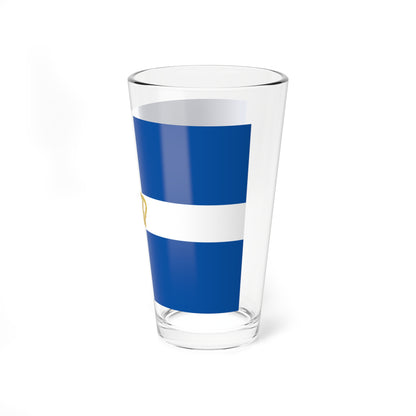 Hellenic Kingdom Flag 1935 (Greece) Pint Glass 16oz