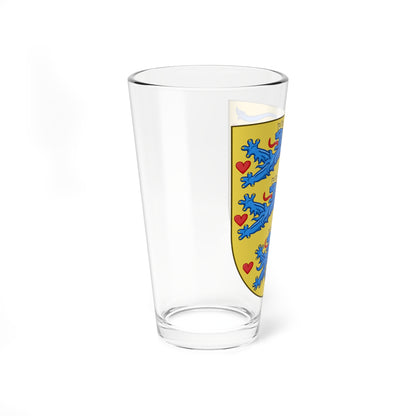 National Coat of arms of Denmark no crown (Denmark) (Coat of Arms) Pint Glass 16oz