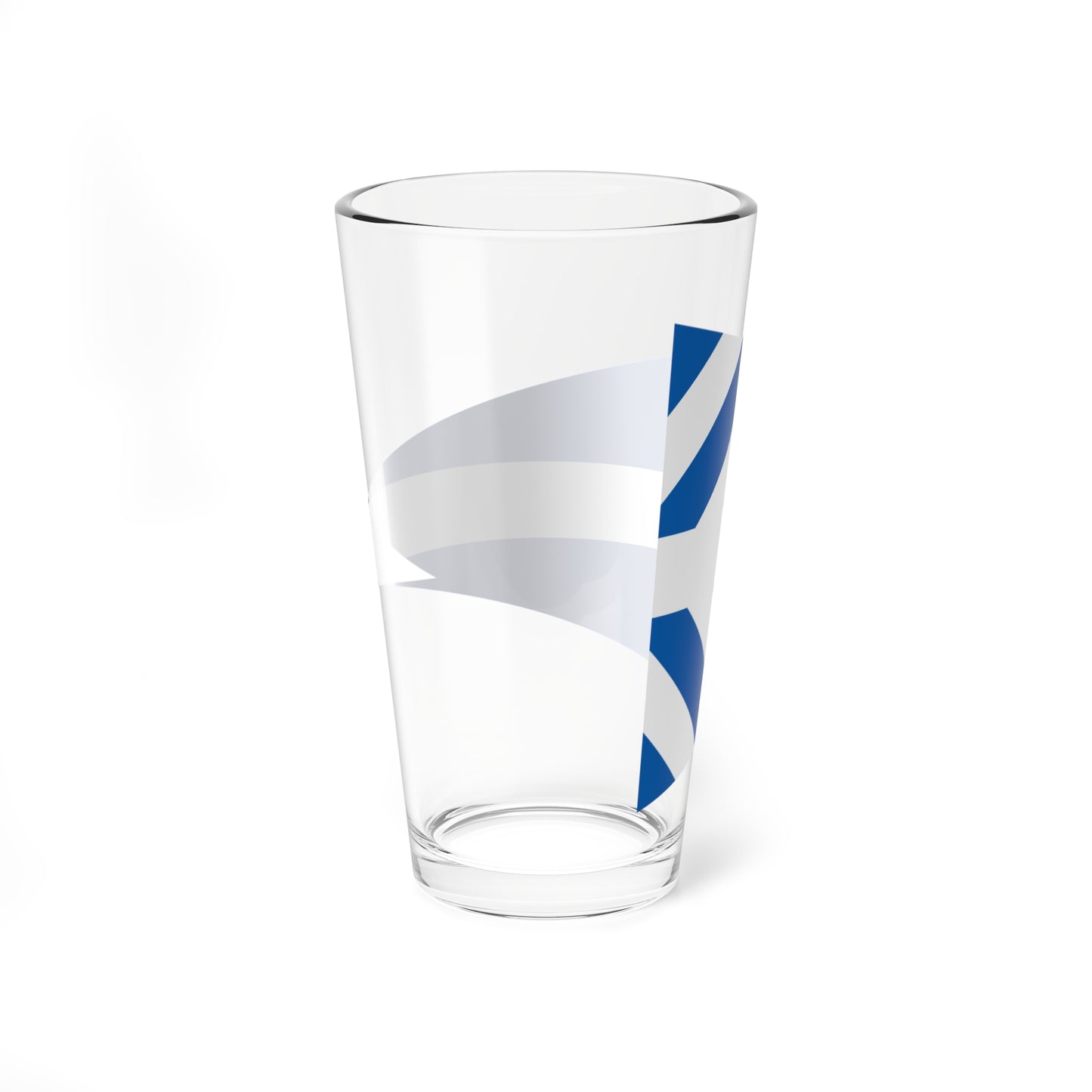 Greek Major Generals rank flag on board a navy vessel within his jurisdiction 1914 pattern (Greece) Pint Glass 16oz