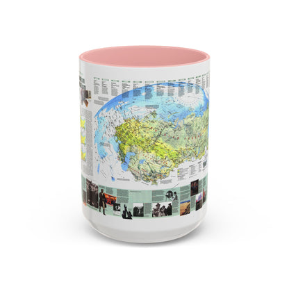 Russia - Communism to Capitalism (1993) (Map) Accent Coffee Mug