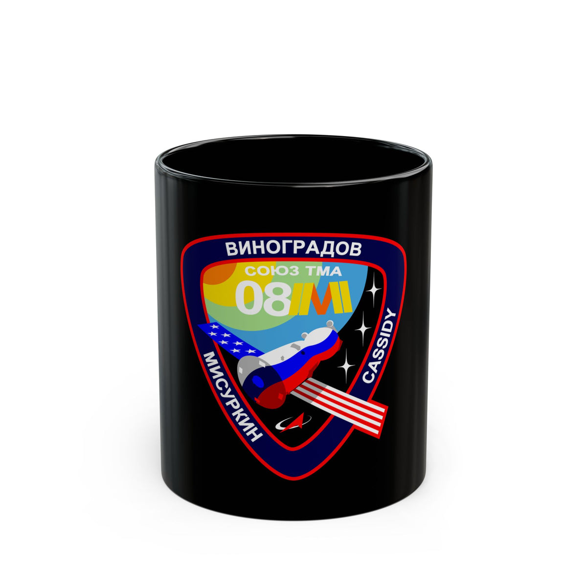Soyuz TMA-08M (Soyuz Programme) Black Coffee Mug