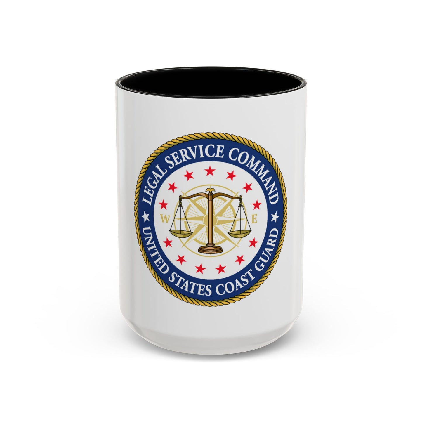 USCG Legal Service Command (U.S. Coast Guard) Accent Coffee Mug