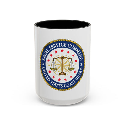 USCG Legal Service Command (U.S. Coast Guard) Accent Coffee Mug