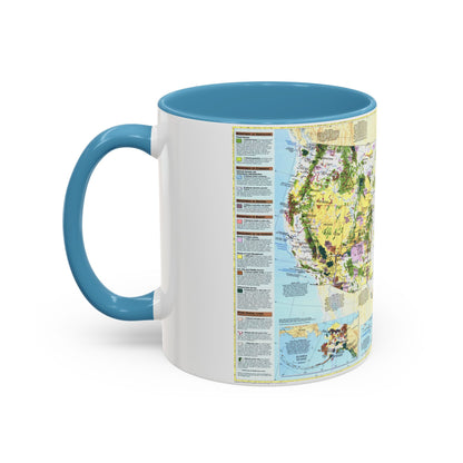 USA - Federal Lands in the Fifty States (1996) (Map) Accent Coffee Mug