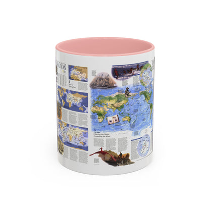 World Map - Exploration (1998) (Map) Accent Coffee Mug