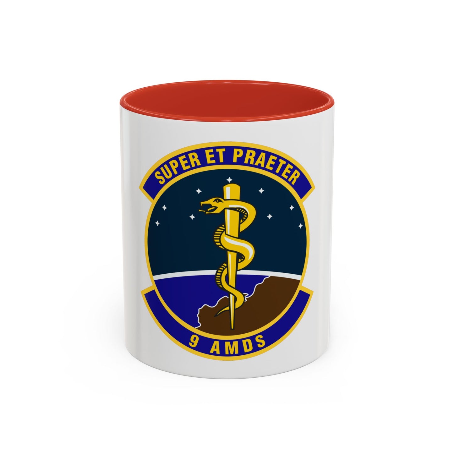 9th Aerospace Medicine Squadron (U.S. Air Force) Accent Coffee Mug