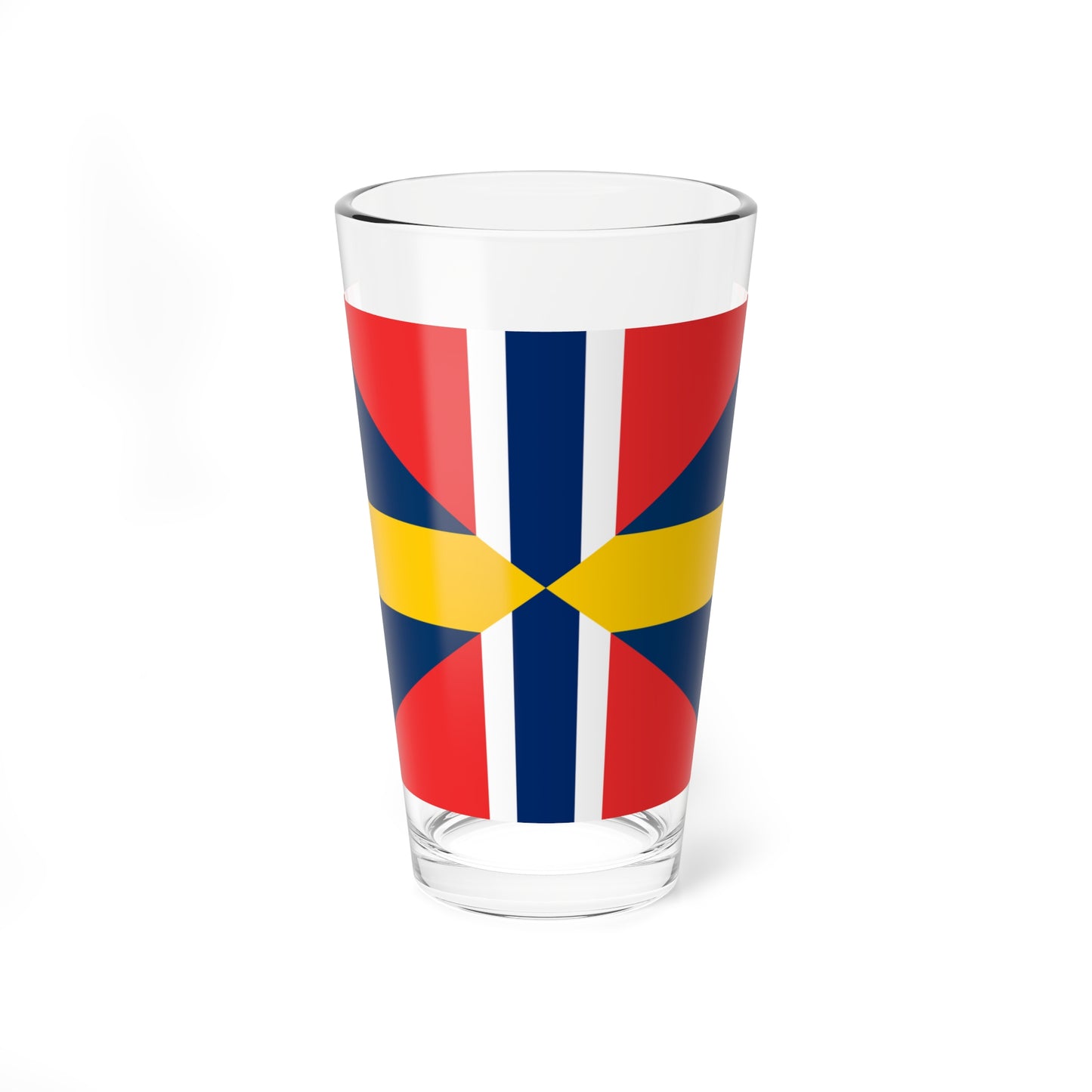 Sweden-Norway Union Flag (Estonia) Pint Glass 16oz