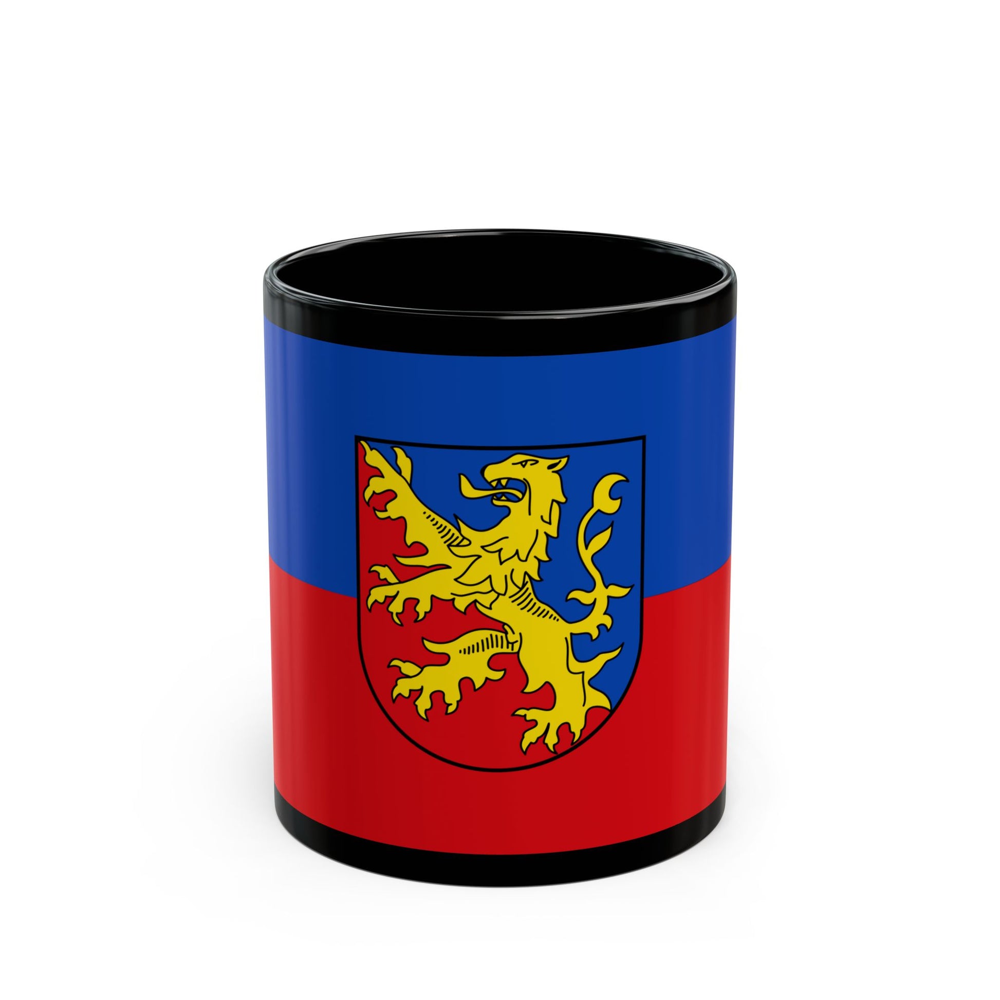 Flag of Rhein Lahn Kreis Germany - Black Coffee Mug-11oz-Go Mug Yourself