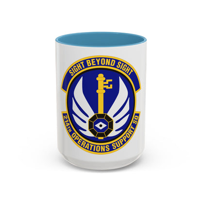 214th Operations Support Squadron (U.S. Air Force) Accent Coffee Mug
