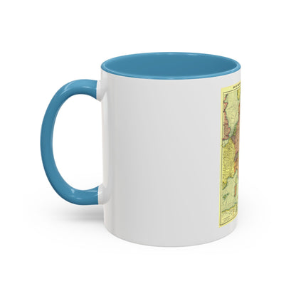 Europe, Central & the Balkan States (1915) (Map) Accent Coffee Mug