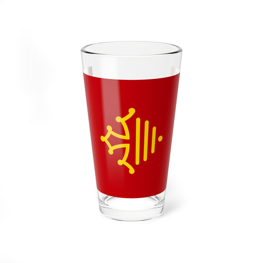 Flag of Region Occitanie symbol only (France) Pint Glass 16oz