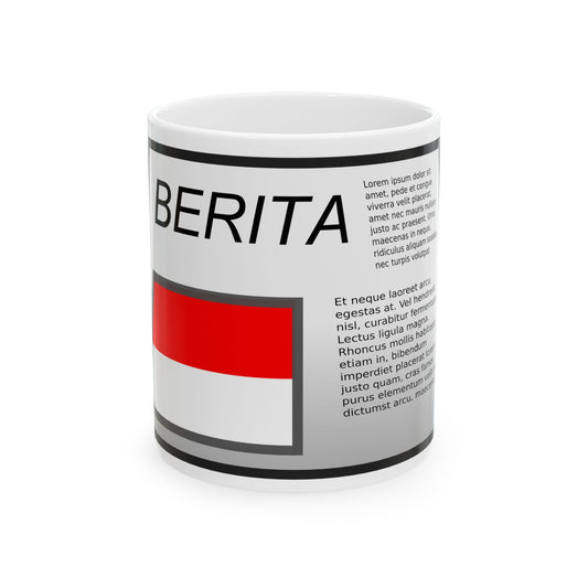 Berita Indonesia (Indonesia) White Coffee Mug