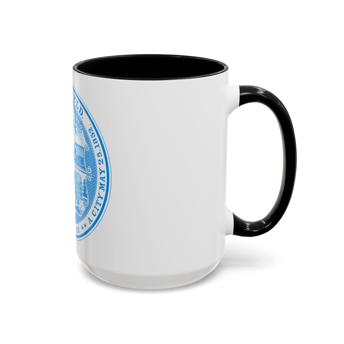 Seal of Springfield Massachusetts - Accent Coffee Mug