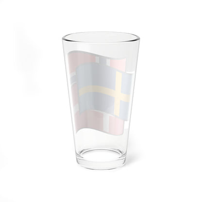 Scandinavia flags Sweden (Denmark) Pint Glass 16oz