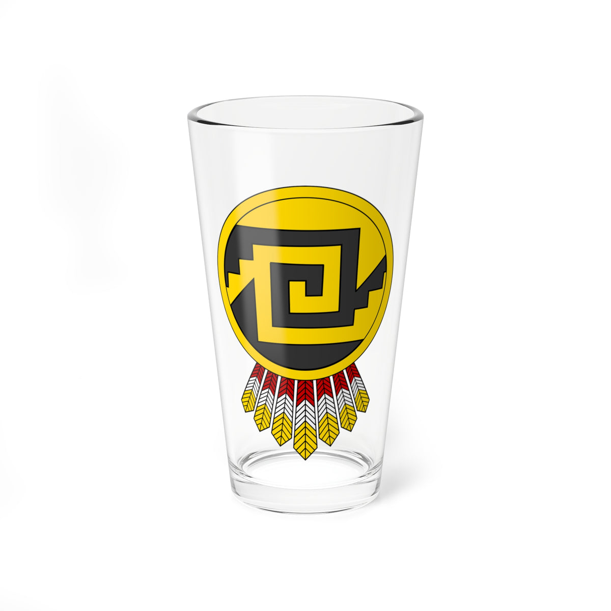 Xicalcoliuhqui Chimalli (Mexico) (Coat of Arms) Pint Glass 16oz