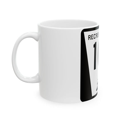 N REC 10H (Nebraska) (Road Sign) White Coffee Mug