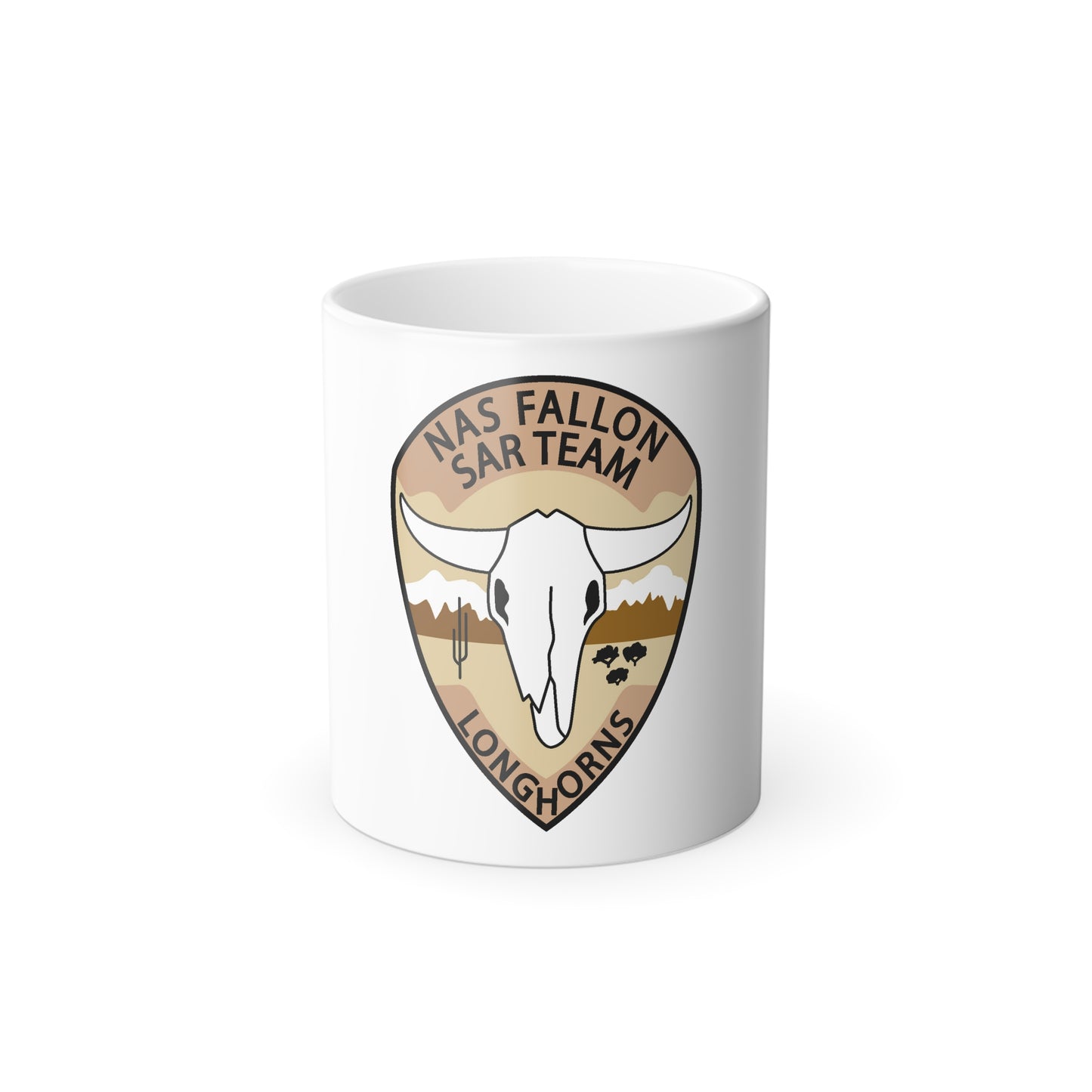 NAS Fallon SAR Longhorns (U.S. Navy) Color Changing Mug 11oz