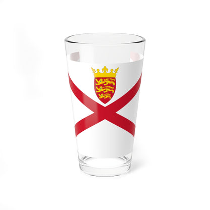 Flag of Jersey (United Kingdom) Pint Glass 16oz