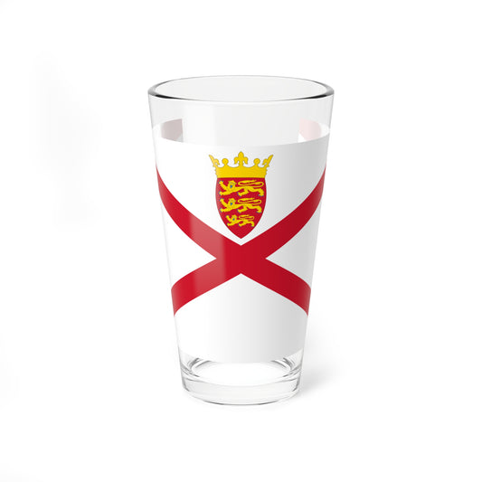 Flag of Jersey (United Kingdom) Pint Glass 16oz