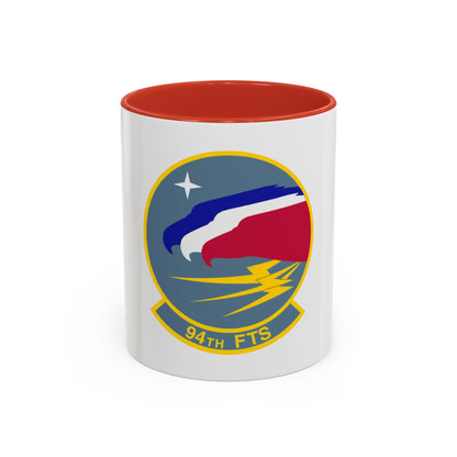 94 Flying Training Squadron AETC (U.S. Air Force) Accent Coffee Mug