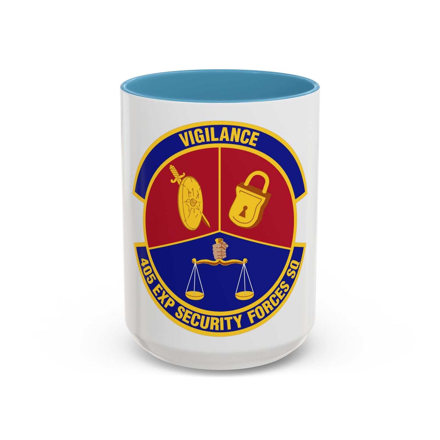 405th Expeditionary Security Forces Squadron (U.S. Air Force) Accent Coffee Mug