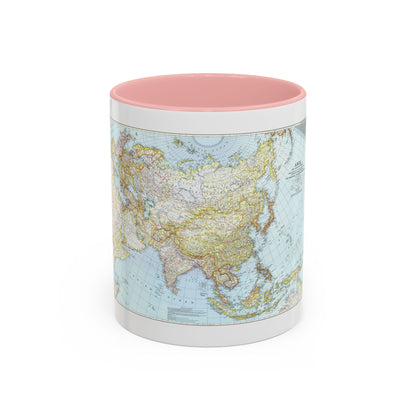 Asia and Adjacent Areas (1942) (Map) Accent Coffee Mug