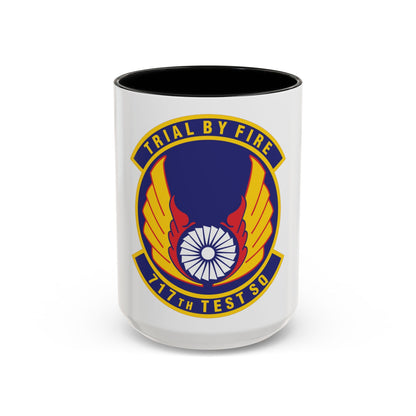 717th Test Squadron (U.S. Air Force) Accent Coffee Mug