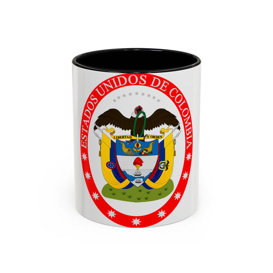 Coat of arms of the United States of Colombia - Accent Coffee Mug