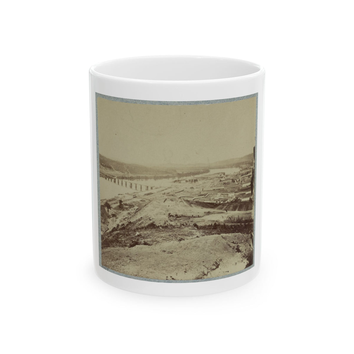 Army Bridge, Chattanooga, 1864(2) (U.S. Civil War) White Coffee Mug