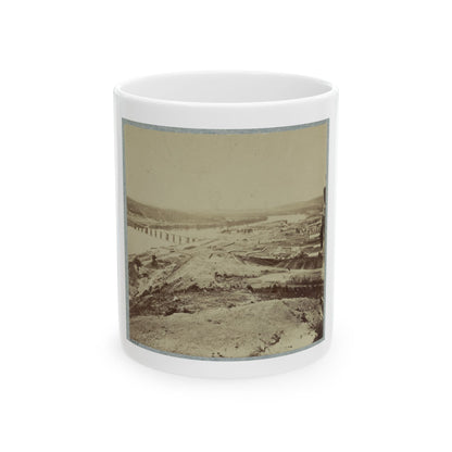 Army Bridge, Chattanooga, 1864(2) (U.S. Civil War) White Coffee Mug