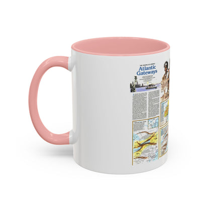 USA - Atlantic Gateways 2 (1983) (Map) Accent Coffee Mug