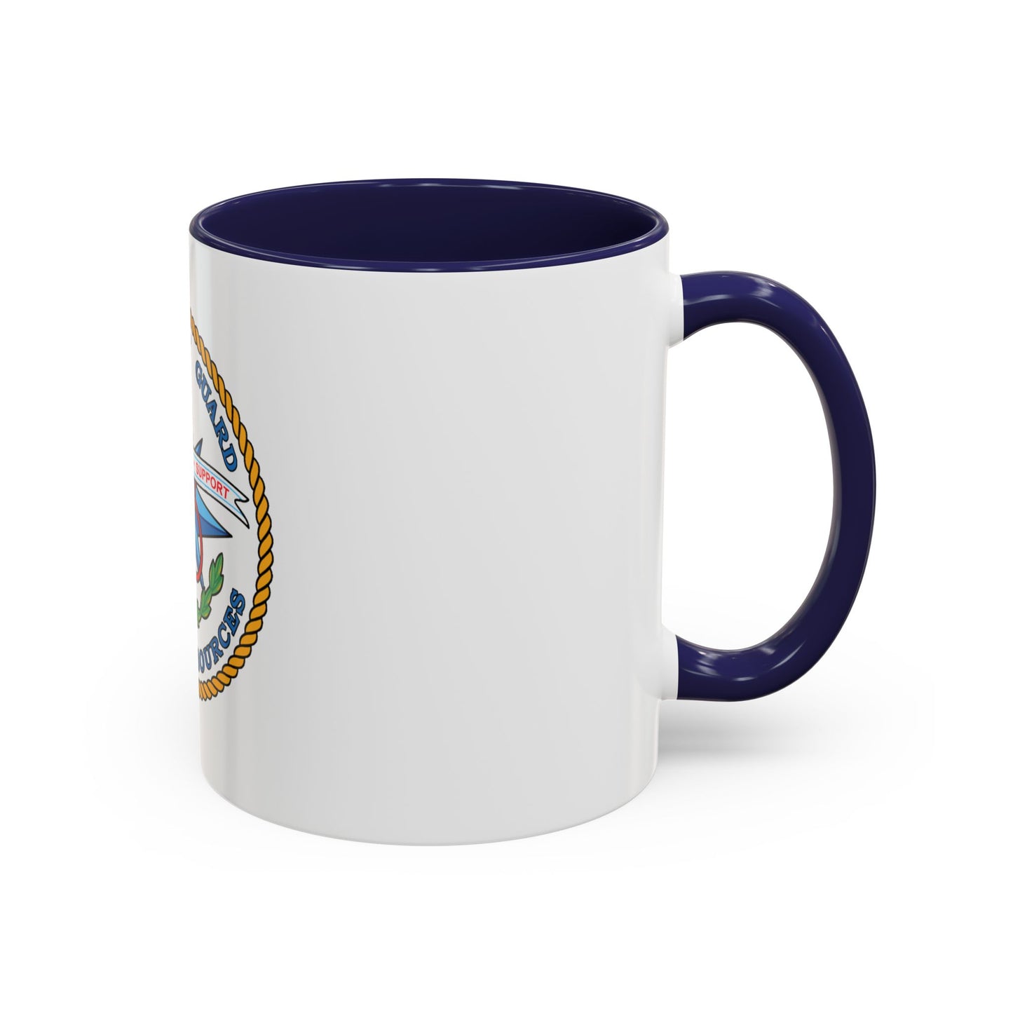 USCG Human Resources (U.S. Coast Guard) Accent Coffee Mug