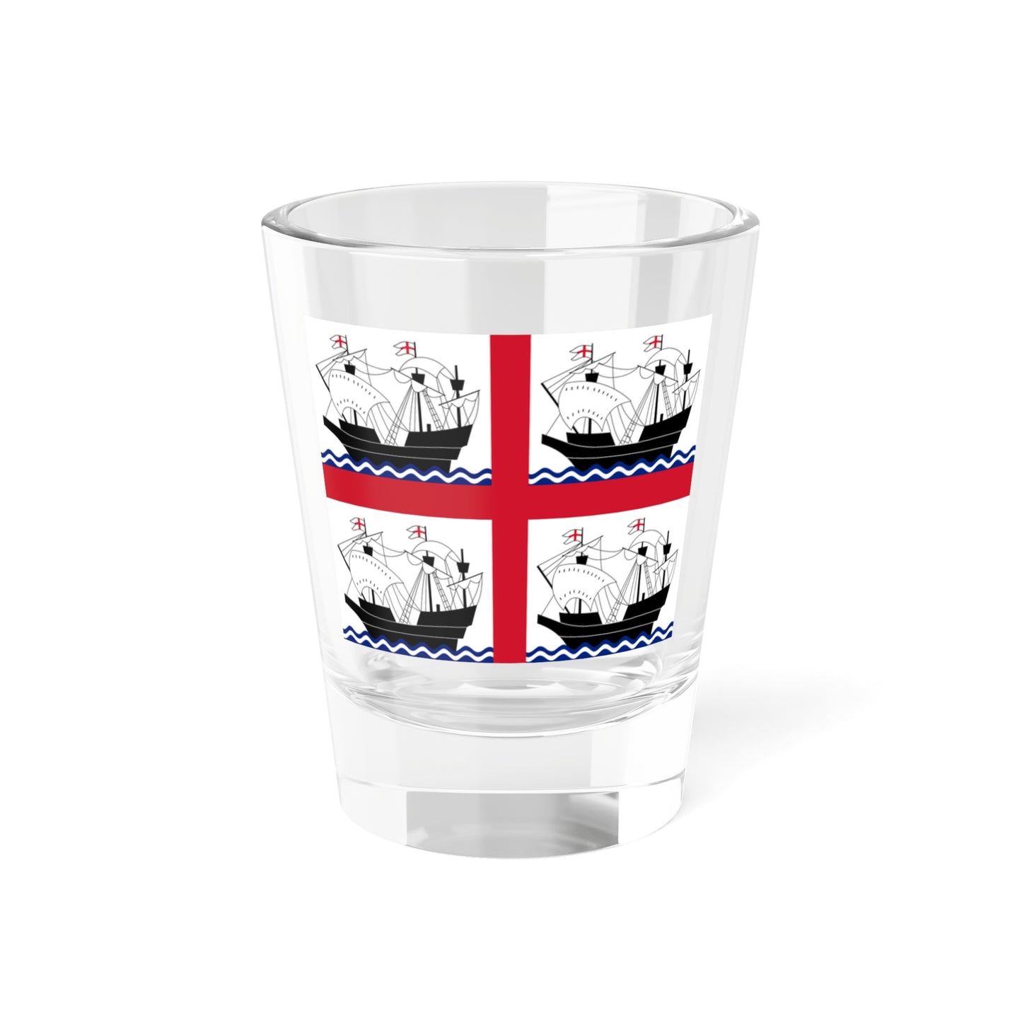 Trinity House Flag (United Kingdom) Shot Glass 1.5oz