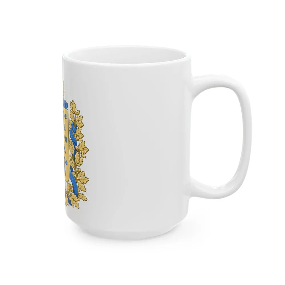 Coat of arms of Governorate of Estonia - White Coffee Mug-Go Mug Yourself