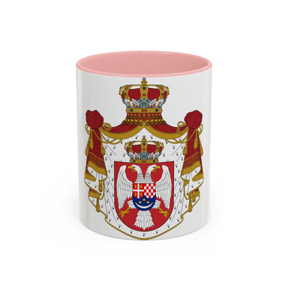 Coat of arms of the Kingdom of Yugoslavia - Accent Coffee Mug