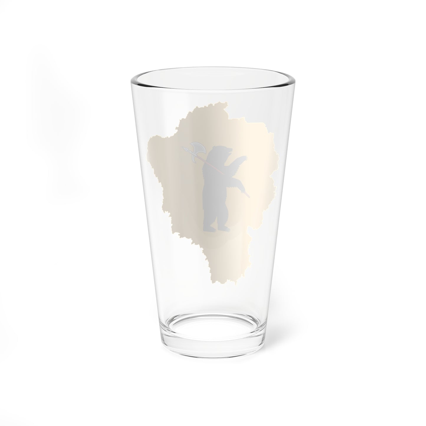 Flag-map of Yaroslavl Oblast (Russia) Pint Glass 16oz