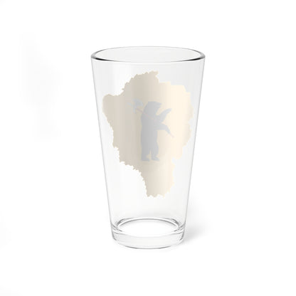 Flag-map of Yaroslavl Oblast (Russia) Pint Glass 16oz