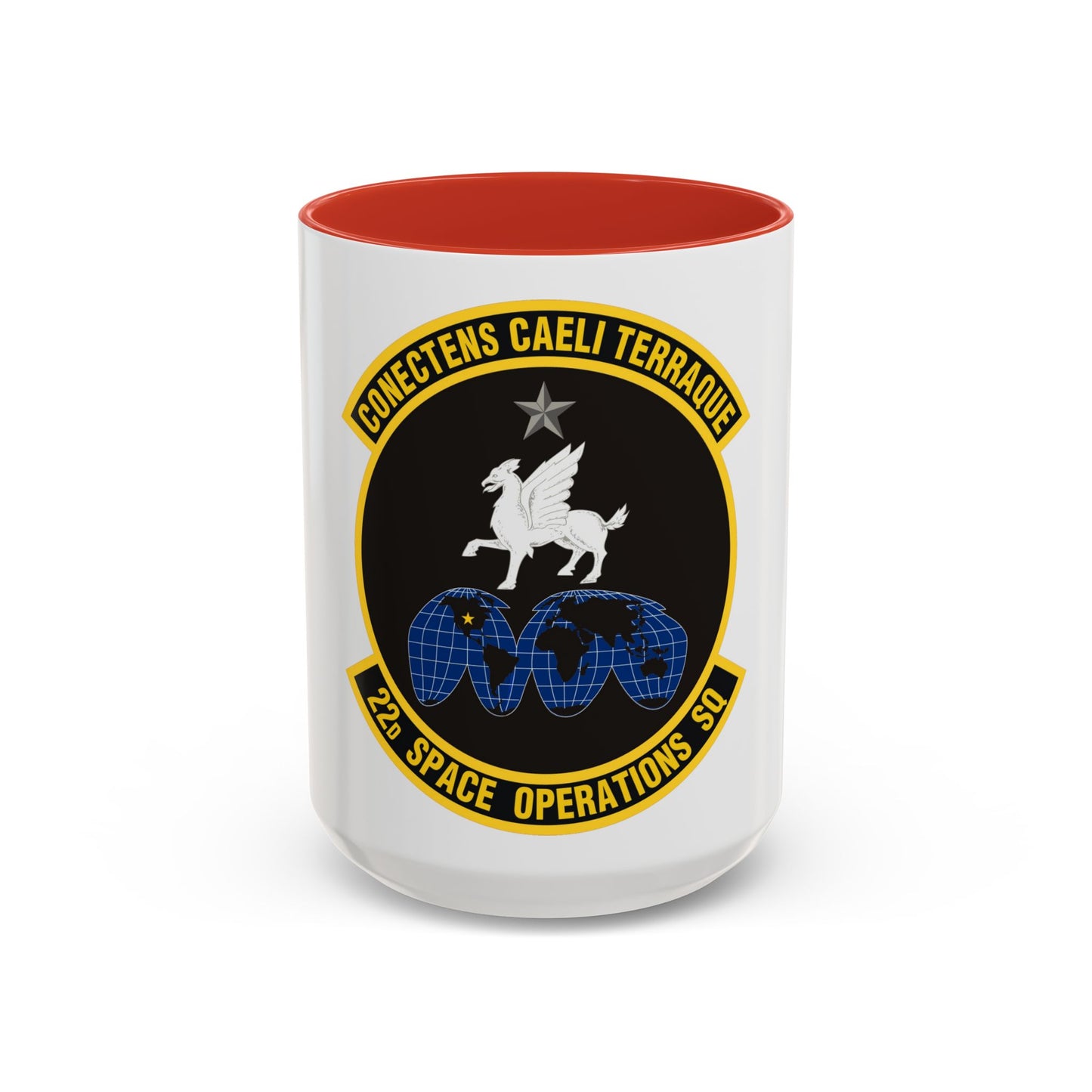 22d Space Operations Squadron (U.S. Air Force) Accent Coffee Mug
