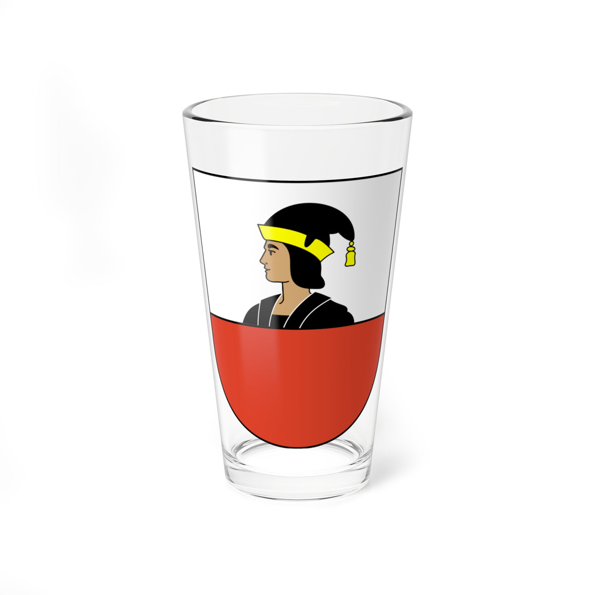 Niederhasli-blazon-side (Switzerland) (Coat of Arms) Pint Glass 16oz