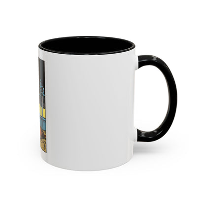 The 10 of Swords (Tarot Card) Accent Coffee Mug