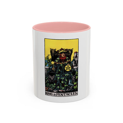 The King of Pentacles (Tarot Card) Accent Coffee Mug