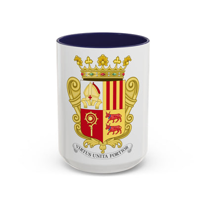 Historical Coat of Arms of French Prince of Andorra - Accent Coffee Mug