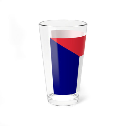 Flag of Austria and France (Austria) Pint Glass 16oz